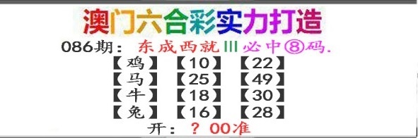 086期东成西就[图]